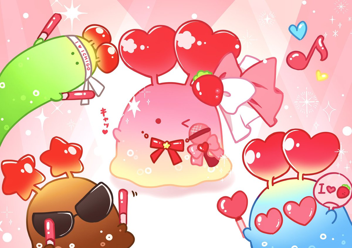 mushroomnosuke's tweet image. ニンゲンハ&quot;オシカツ&quot;ニハマッテルミタイネ！ワタシモアイドルニナッタラ、ミンナオシテクレルカナ？🍓💕

#ゆるいイラスト 
#イラスト
#オリキャラ
