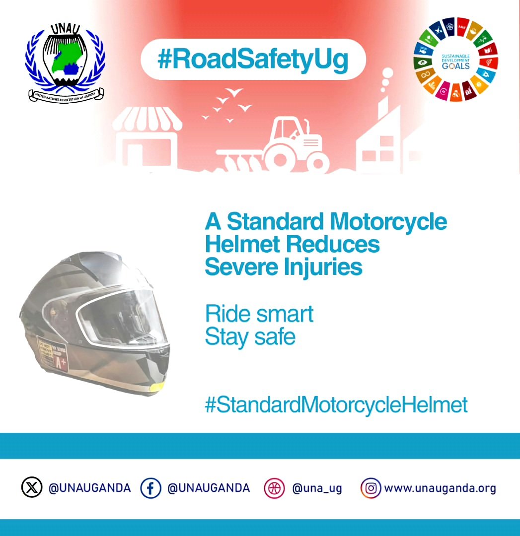 UNAUGANDA's tweet photo. A sudden blackout, and you wake up in a hospital.

The doctor says, "You're alive because your helmet saved you."

Choose a certified helmet today and protect yourself from head injuries.

#RoadSafetyUg
#StandardMotorcycleHelmet

@BagumaRT @K_Carmen @GeorgineObwana @KalemaxA @grspartnership @IncubatorGHAI @rpaisible @MoWT_Uganda