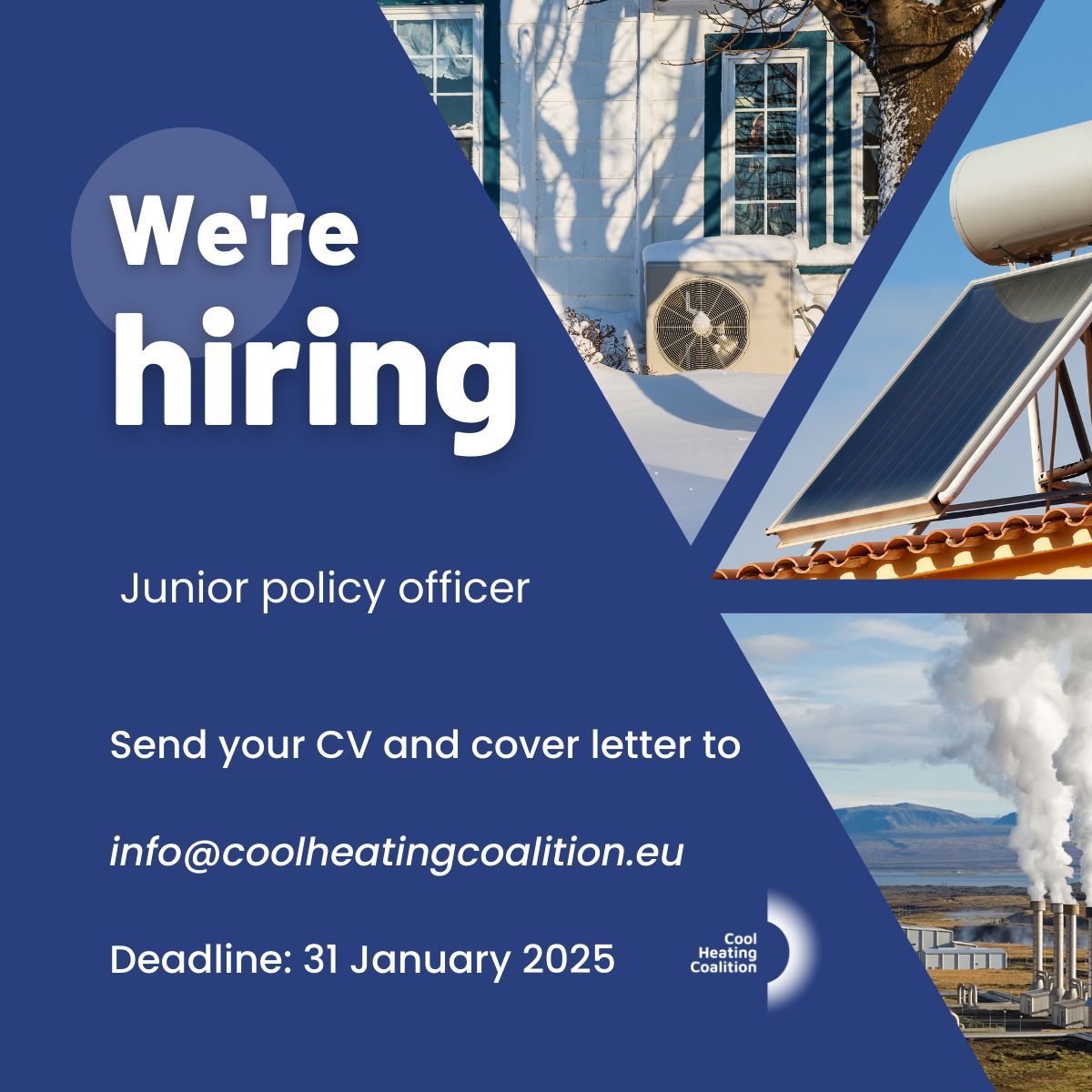 Join our team! We're hiring a junior policy officer to help us to assess financing gaps in the clean heat transition and identify the policies needed to bridge them. 

We’re looking for a team player with proven experience in energy, finance, or EU policy, and a passion for