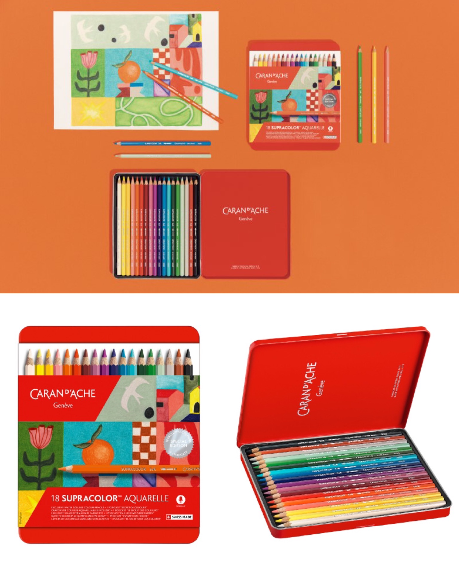 同梱可能 色鉛筆 水溶性鉛筆 カランダッシュ スプラカラーソフト