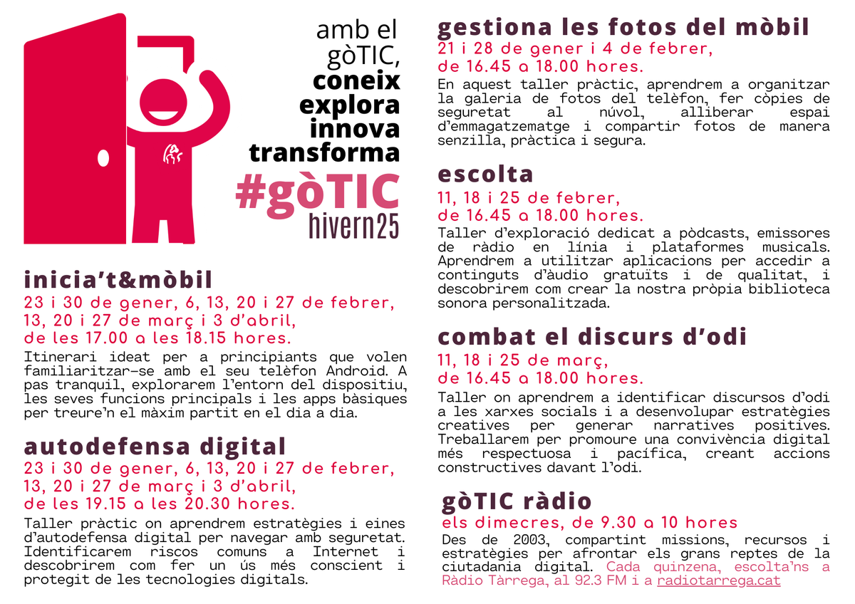 gòTIC Ajuntament de Tàrrega tweet media