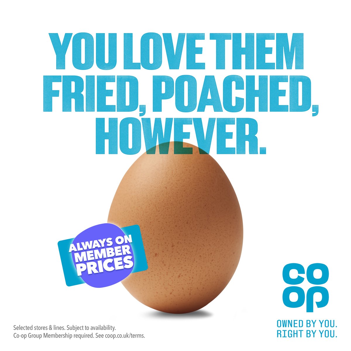 Want to get exclusive lower prices on the things you buy most?
Co-op Members save more on everyday essentials. Always.
Look out for the Member Price badge in store!