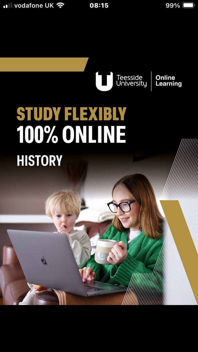 🎓 Unlock your future and study an online degree in history

Flexible online learning for undergraduate &amp; postgraduate history

✔️ 7th for history in the Guardian University Guide 2025
✔️ Expert tutors, 100% online learning &amp; a supportive community. 

teessi.de/online 👈