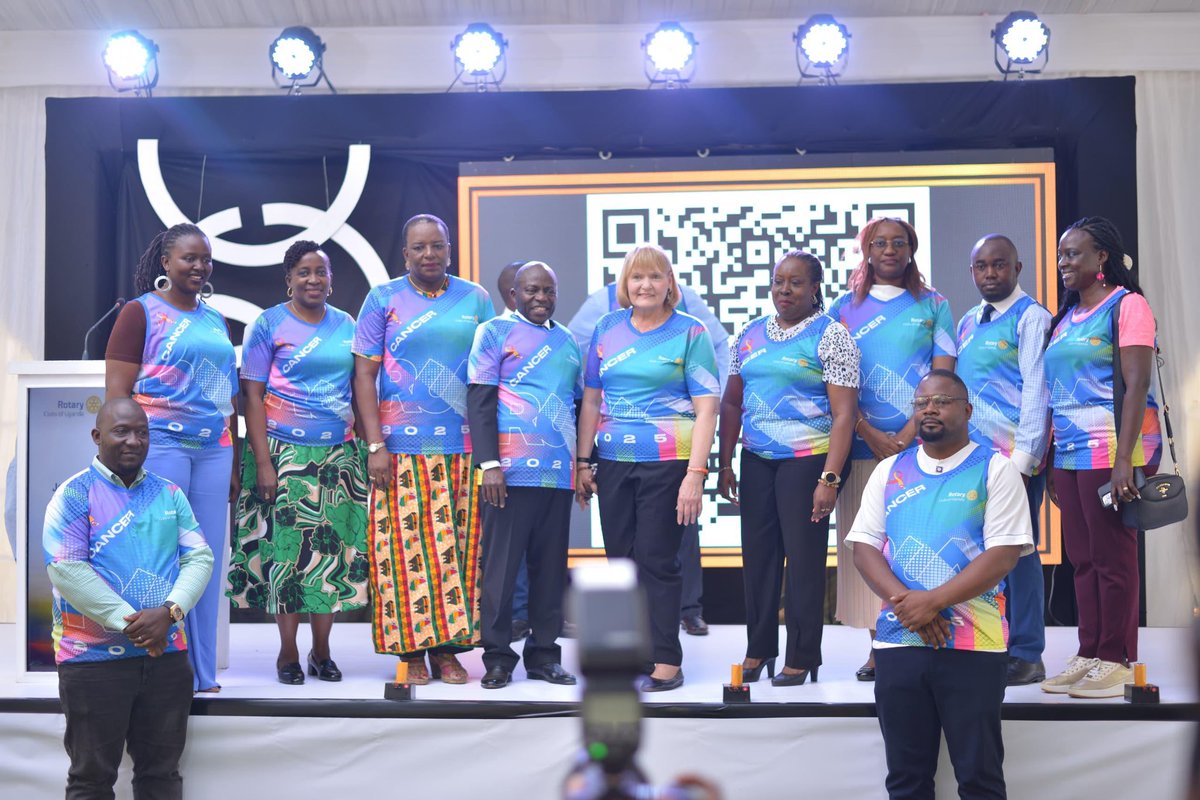 #CancerRunUg25 (@ugrotarycancerp) on Twitter photo Together we can defeat cancer .
Dr. Stephanie A. Urchick, <a href="/Rotary/">Rotary International</a> President takes a photo moment with this year’s #RotaryCancerRun25 organizing committee in the newly designed Running cancer Run 2015 kits. Together we can defeat cancer .
Dr. Stephanie A. Urchick, <a href="/Rotary/">Rotary International</a> President takes a photo moment with this year’s #RotaryCancerRun25 organizing committee in the newly designed Running cancer Run 2015 kits.