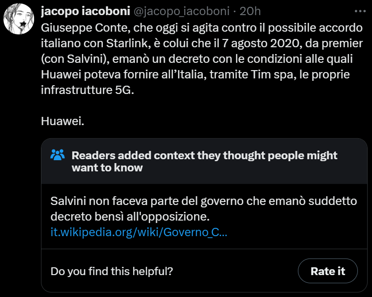 YouHaveHippies's tweet photo. @ricpuglisi @elonmusk @andst7 Jacopo "senile Biden is russian propaganda" Iacoboni doesn't like this element. https://t.co/RqrtBcdsHL
