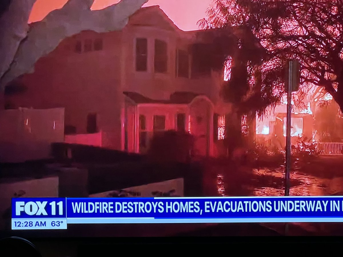 Proud of all of my former colleagues in LA, reporting live on the major fires, demonstrating why local news is vital to accurate information. #fox11 #kcalnews #abc7