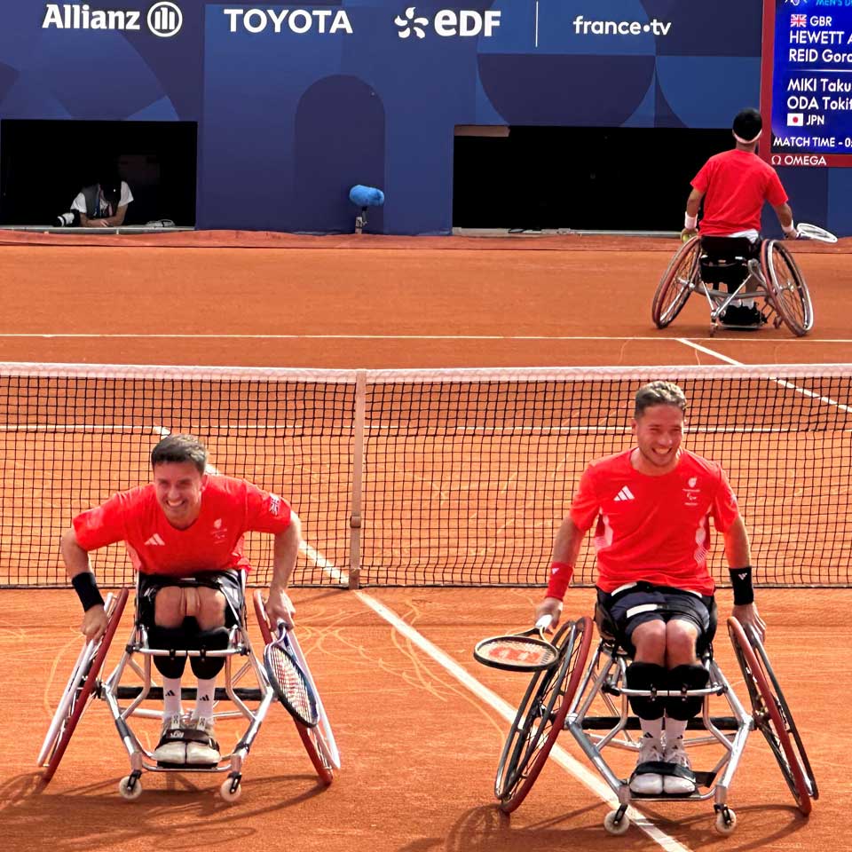 Our sports wheelchair configuration research is (literally) game changing. Our new wheelchair set-up is making tennis more inclusive – and giving athletes a competitive edge. Find out how at bit.ly/3AsJKTf