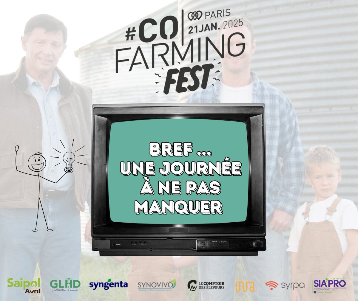 #CoFarming (@co_farming) on Twitter photo On vous retrouve au #CoFarmingFest le 21 janvier à Paris ?
Inscription ici : my.weezevent.com/cofarming-fest…
<a href="/AgriSkippy/">Antoine Thibault</a> <a href="/jmseronie/">JEAN-MARIE SERONIE</a> <a href="/agribuzztv/">TvAgri</a> <a href="/Thierry_Agri/">Thierry Agriculteur d'Aujourd'hui</a> <a href="/CnraFrance/">Conseil National pour la Résilience Alimentaire</a> <a href="/SyngentaFrance/">SyngentaFrance</a> <a href="/GLHDev/">Green Lighthouse Développement</a> <a href="/HuguesDumas/">SYNOVIVO Consulting</a> <a href="/SYRPAcom/">SYRPA</a> <a href="/Feedgysolar/">Feedgy</a> <a href="/ChLambert_FICT/">Christiane Lambert</a> <a href="/NicoChabanne/">Nicolas Chabanne</a> On vous retrouve au #CoFarmingFest le 21 janvier à Paris ?
Inscription ici : my.weezevent.com/cofarming-fest…
<a href="/AgriSkippy/">Antoine Thibault</a> <a href="/jmseronie/">JEAN-MARIE SERONIE</a> <a href="/agribuzztv/">TvAgri</a> <a href="/Thierry_Agri/">Thierry Agriculteur d'Aujourd'hui</a> <a href="/CnraFrance/">Conseil National pour la Résilience Alimentaire</a> <a href="/SyngentaFrance/">SyngentaFrance</a> <a href="/GLHDev/">Green Lighthouse Développement</a> <a href="/HuguesDumas/">SYNOVIVO Consulting</a> <a href="/SYRPAcom/">SYRPA</a> <a href="/Feedgysolar/">Feedgy</a> <a href="/ChLambert_FICT/">Christiane Lambert</a> <a href="/NicoChabanne/">Nicolas Chabanne</a>