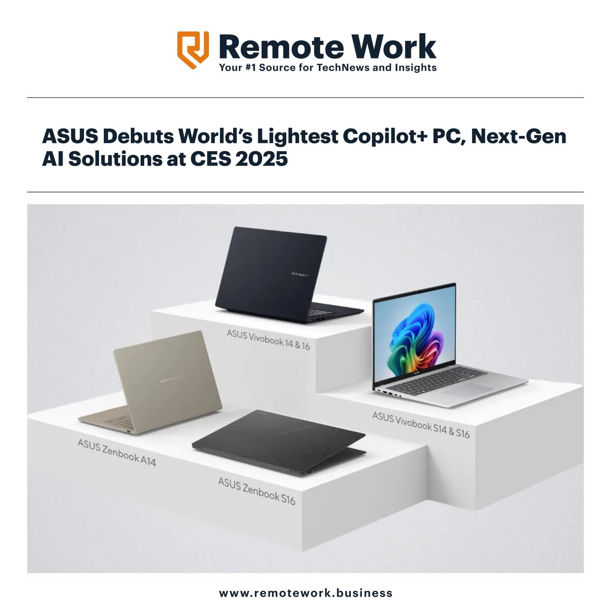 RemoteNewsNG's tweet photo. Asustek Computer Inc., widely known as ASUS has made a significant statement at the CES 2025 event in Las Vegas by showcasing its latest lineup of AI-driven innovations.
READ THE FULL STORY AT https://t.co/s8Uyt5qzQx
#remoteworknews #AI #newsupdate #AsustekComputer #ASUS #tech https://t.co/gBOMnJkXEw