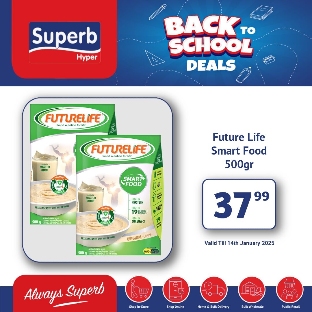 Superbhyper's tweet image. Superb Hyper Promotions
Weekly Thrills, Grab The Deals.
Shop Online: superbhyper.co.za
Get Same Day Delivery From Only R29! 
Shop In-store: 17 Smithers Road, KwaDukuza
Valid: 14th January 2025