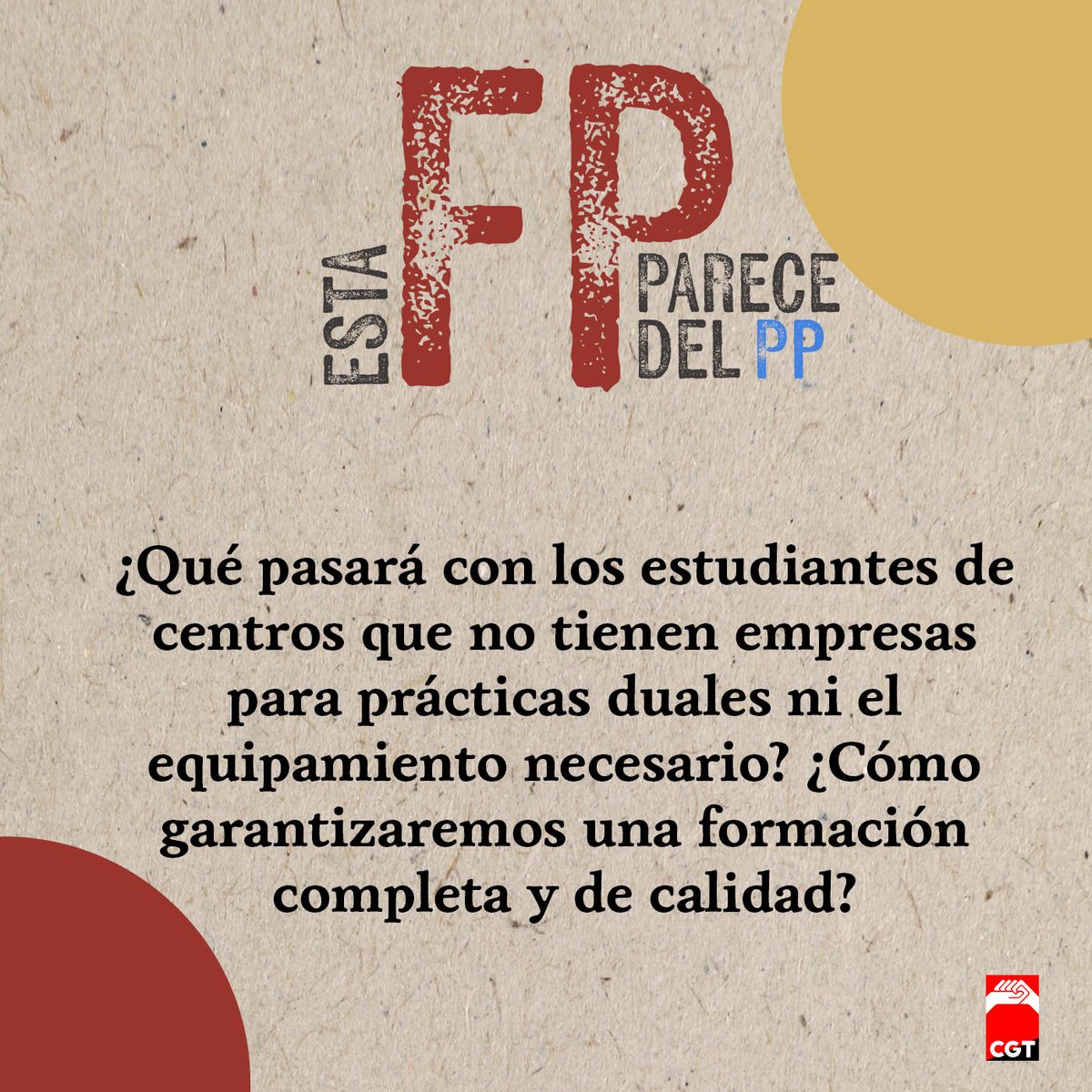 Federación de Enseñanza CGT tweet media