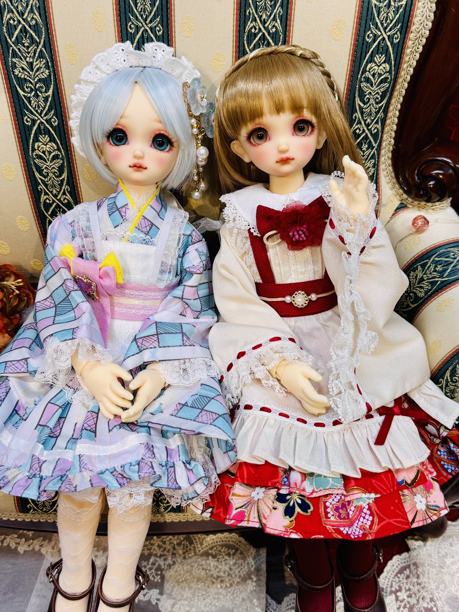 【コンビニ受取対応商品】 MDD/OF：RosenliaDoll様製着物風衣装セット I-23-12-24-3080-KN その他
