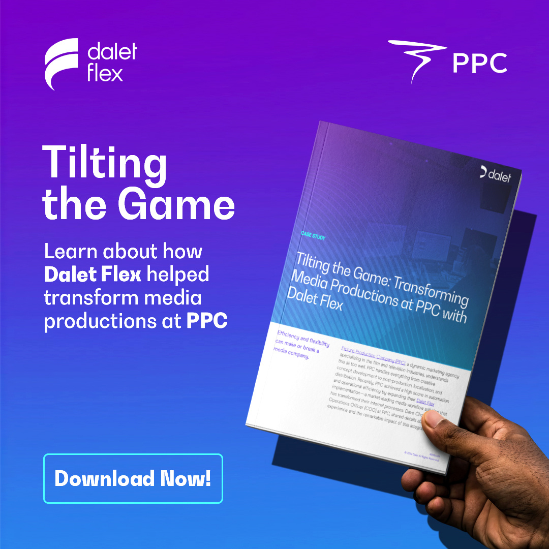🎬 How PPC Enhanced Media Workflows with <a href="/DaletFlex/">Dalet Flex</a>!
Discover PPC’s journey to greater efficiency through AI-enhanced automation and streamlined operations with Dalet Flex.

📄 Grab the case study here: hubs.li/Q031rWcR0

#MediaProduction #DaletFlex #Innovation #FilmTV