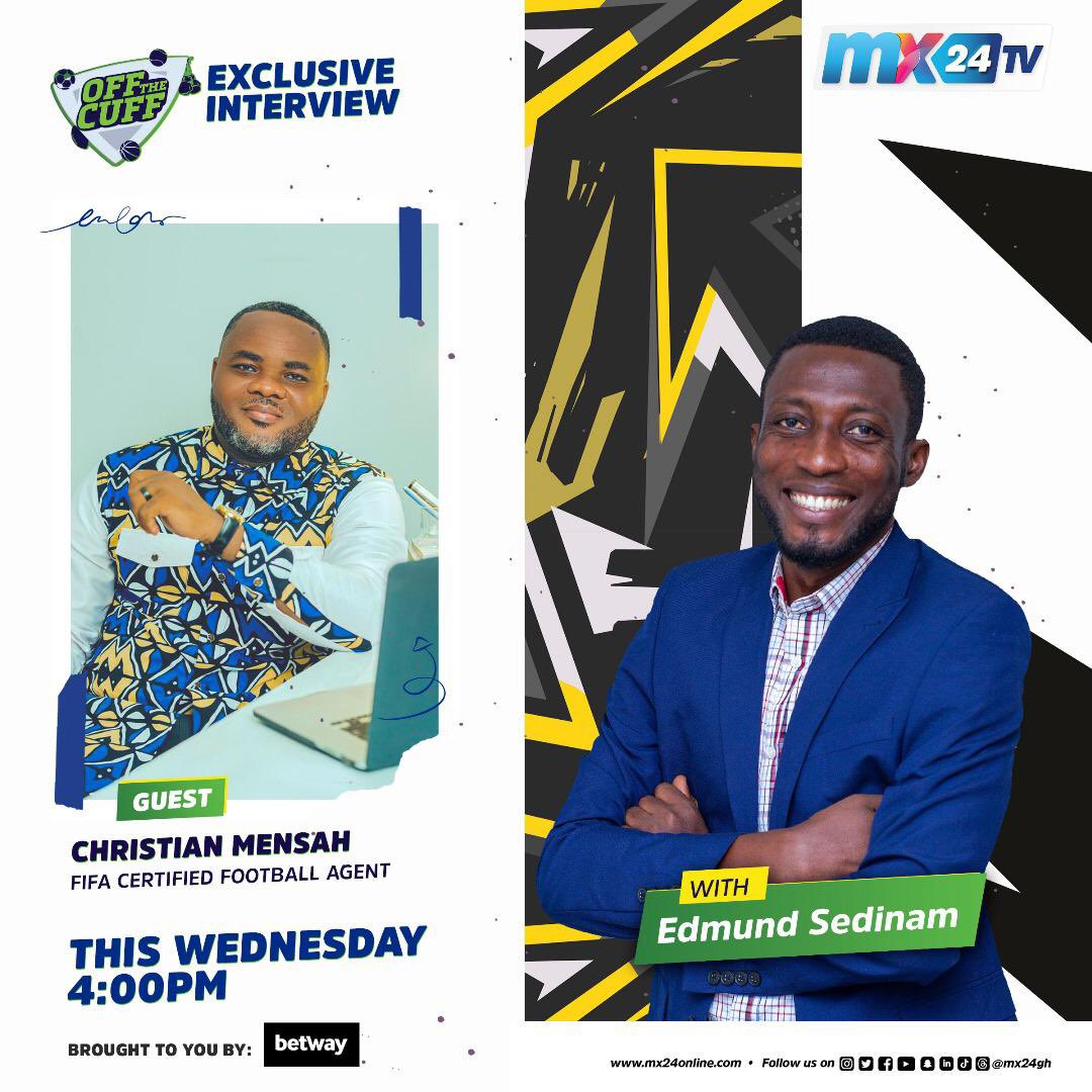 I will be on <a href="/mx24gh/">MX24 TV</a> for my first interview of the year on January 8th, 2025 at 4pm. I will be discussing the role of agents in the world of football and why they are important for players and coaches. Agents serve as a bridge between talent and opportunity.