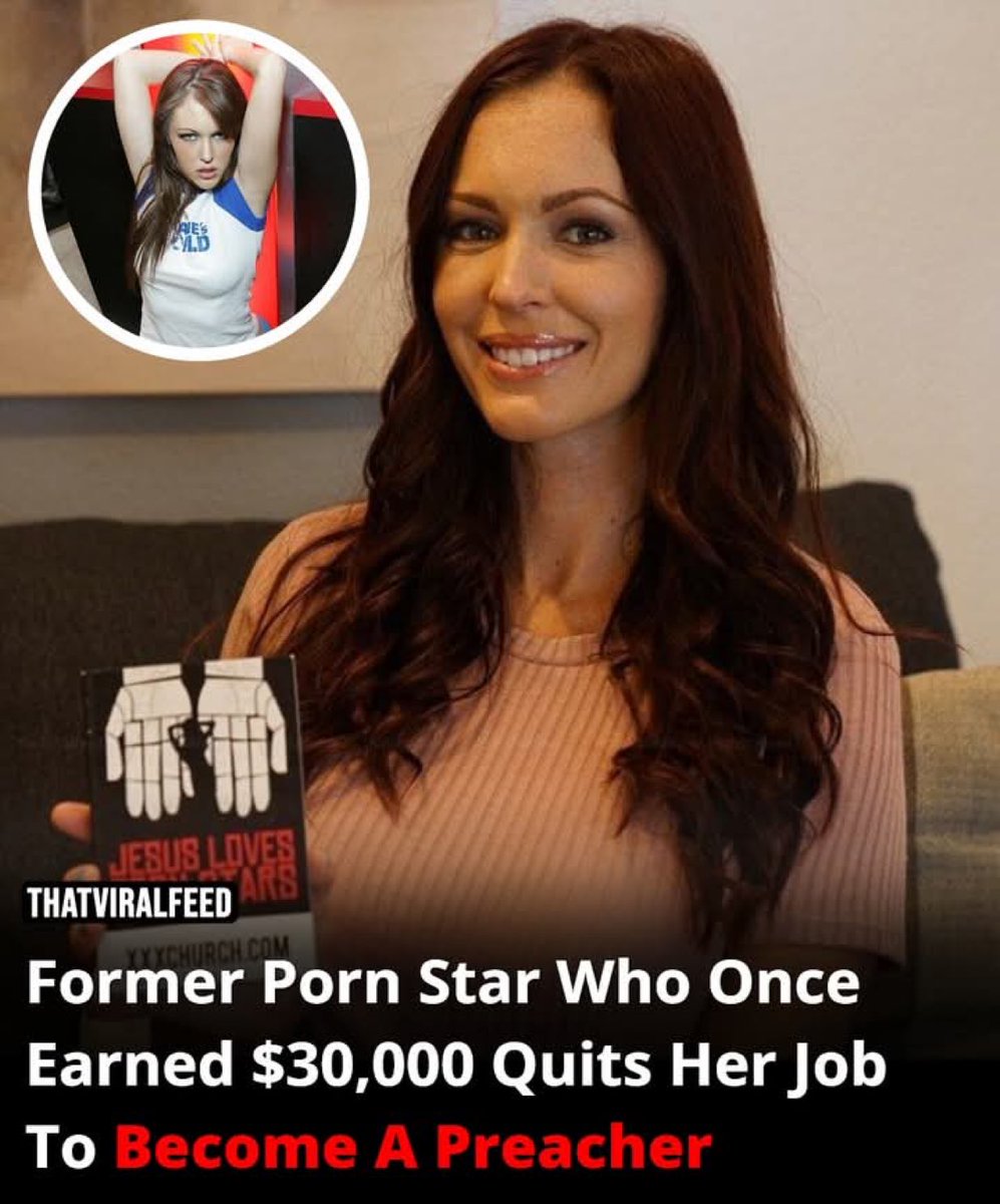 siddharthmalll's tweet image. She performed in 375 adult films before turning to God