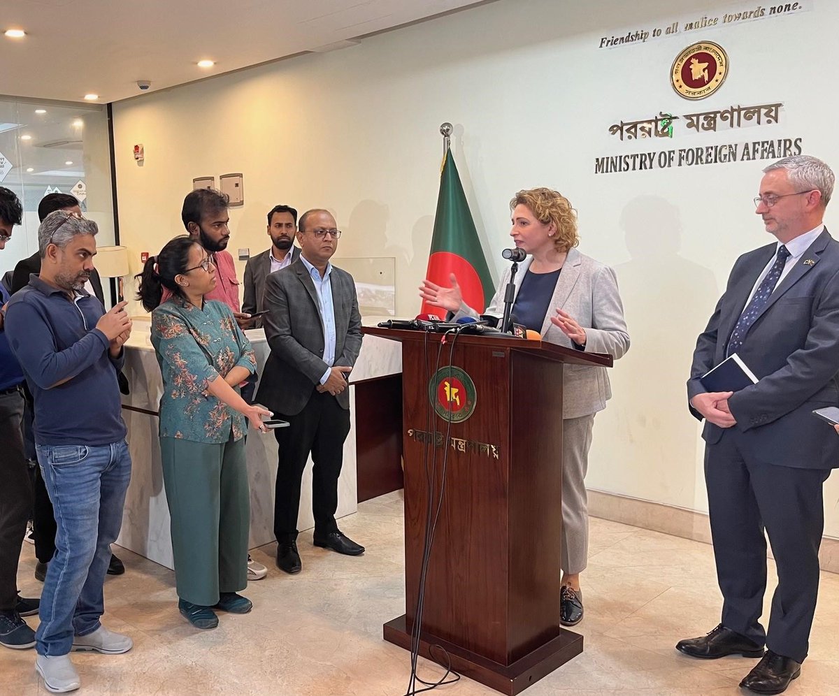 Nicola Beer (@nicolabeerfdp) on Twitter photo In Dhaka, I had the chance to meet with Advisors of the interim Government of Bangladesh for inspired discussions on key reforms and how <a href="/EIB/">European Investment Bank</a> can deepen its support during the transition. With nearly €1 bn in signed exposure, our projects are focused on driving lasting impact! In Dhaka, I had the chance to meet with Advisors of the interim Government of Bangladesh for inspired discussions on key reforms and how <a href="/EIB/">European Investment Bank</a> can deepen its support during the transition. With nearly €1 bn in signed exposure, our projects are focused on driving lasting impact!