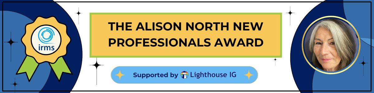 Big news! The Alison North New Professionals Award welcomes <a href="/ScottSammons/">Scott Sammons</a> as new patron for 2025! Submit your innovative #InformationManagement ideas in ANY format irms.org.uk/NewProfessiona…