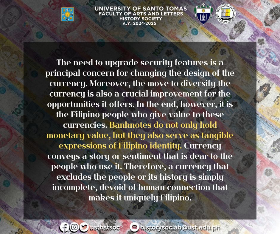 USTHSTSOC's tweet photo. While the existing circulation will not be completely replaced but rather complemented, concerns still arose over the necessity of removing the faces of historical figures in favor of showcasing national “biodiversity.” https://t.co/AJU1vOsRaL