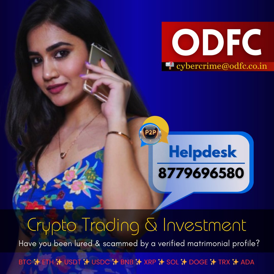 odfcdelhi's tweet photo. #CryptoScam by #MatrimonialProfile

(( 🖥️ https://t.co/qcM6xyOMka ))
📱https://t.co/MQgBnCL0cF
📬 cybercrime@odfc.co.in

#matromonialscam #amici24 #BankAccountFreeze #USDT #upifraud #bitcoin #spm2024 #accountfreeze #arrangedmarriage #marriagescam #matrimonialfraud #MatrimonialApp https://t.co/UpwmSKuoI9