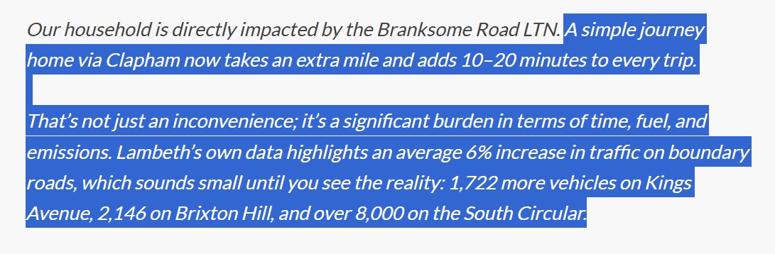 Little Ninja UK (@littleninjauk) on Twitter photo Lambeth’s own data highlights an average 6% increase in traffic on boundary roads, which sounds small until you see the reality: 1,722 more vehicles on Kings Avenue, 2,146 on Brixton Hill, and over 8,000 on the South Circular.... <a href="/brixtonbuzz/">Brixton Buzz</a> brixtonbuzz.com/2025/01/opinio… Lambeth’s own data highlights an average 6% increase in traffic on boundary roads, which sounds small until you see the reality: 1,722 more vehicles on Kings Avenue, 2,146 on Brixton Hill, and over 8,000 on the South Circular.... <a href="/brixtonbuzz/">Brixton Buzz</a> brixtonbuzz.com/2025/01/opinio…