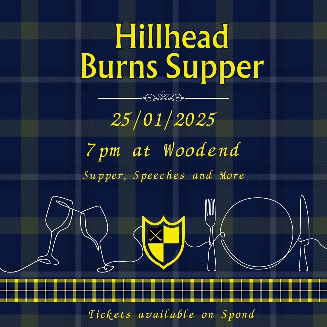 Get ready for a night of bagpipes, banter, and Burns! 🎶🏴󠁧󠁢󠁳󠁣󠁴󠁿

📅 Saturday 25th January
📍 Woodend
🕖 Doors open 7pm | Dinner at 7.30pm
🎟 Tickets: £25 (on sale from Thursday 9th January *9am* via Spond)