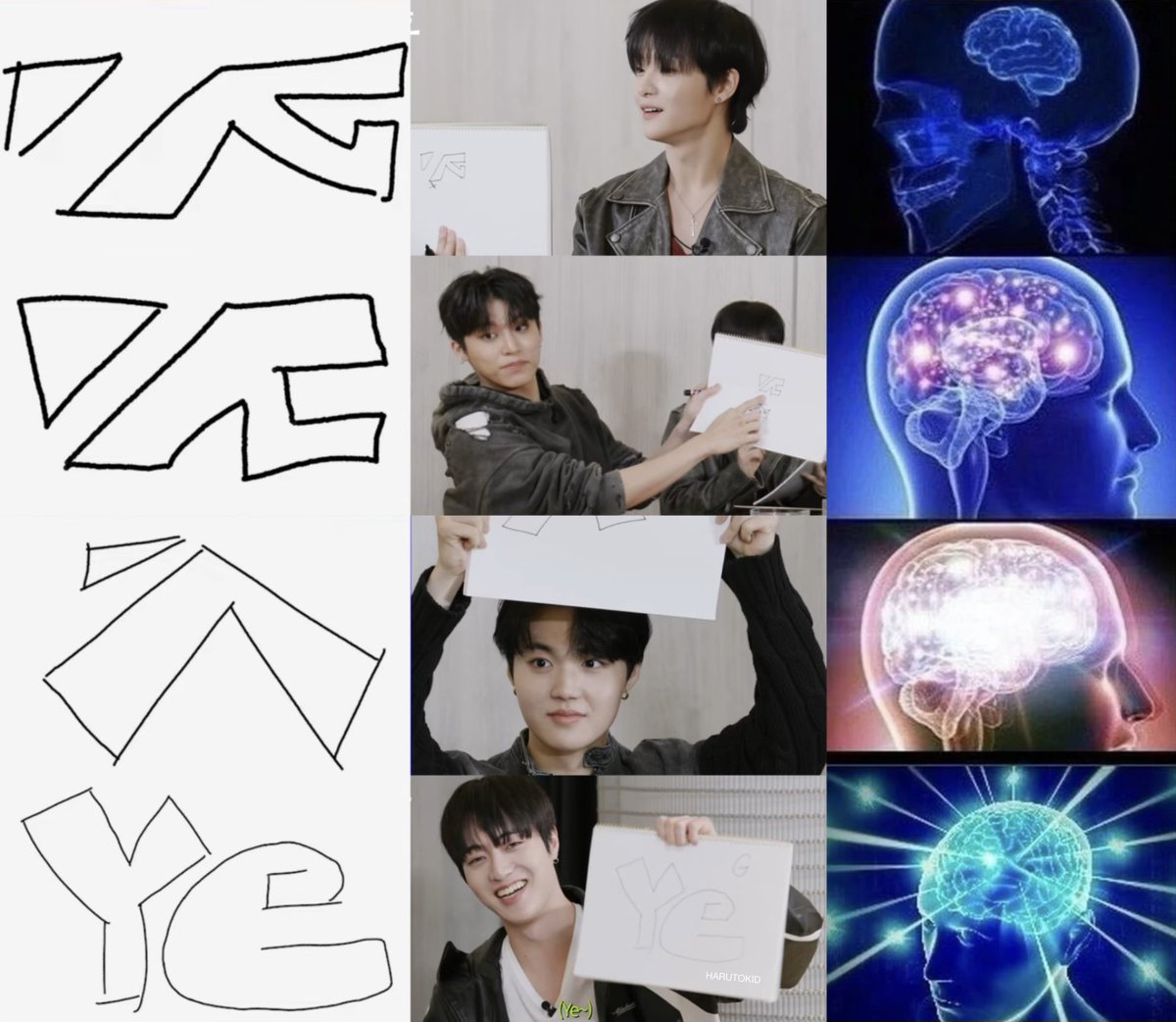 yg's logo by jihoon doyoung jeongwoo haruto 😭