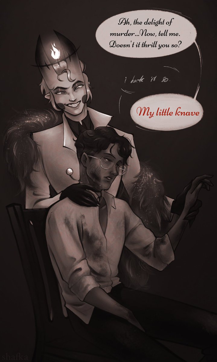 synthez_jpeg's tweet photo. i love the thought of a waivering, faltering Alastor, who’s crumbling under the weight of the sin of killing
and then there’s the silver-tongued devil of his - who thrives to see him murder as much as suffer
tldr, the DRAMA 🫦
#radioapple #HumanAlastor https://t.co/EwzbV5Alb3