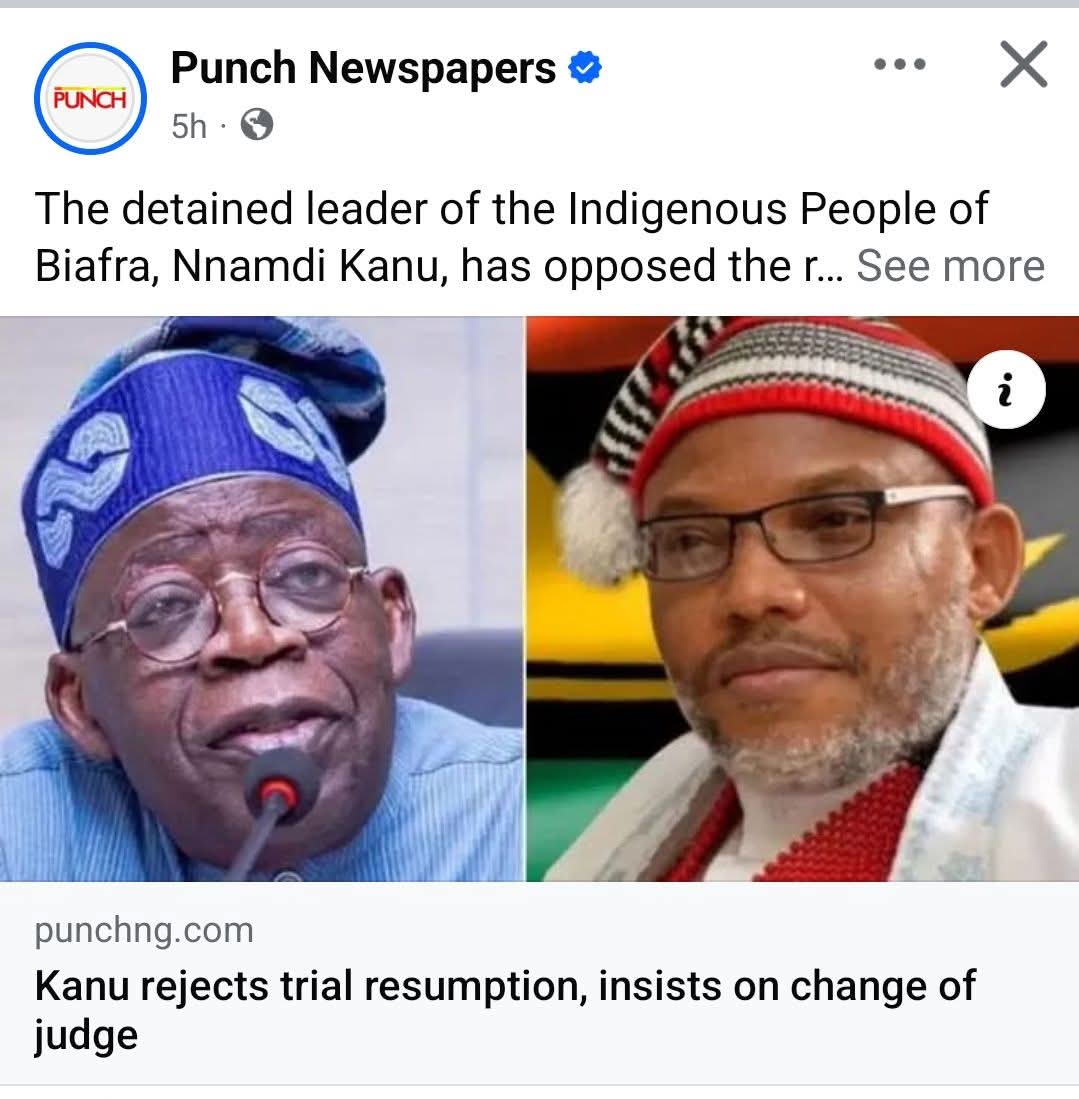 The government love working with someone they already compromised. Binta Nyako has been accused of compromise by Nnamdi Kanu, so the right thing for the government to do is replace her with another judge, but they are insisting on Binta Nyako. Why are they insisting on Binta?