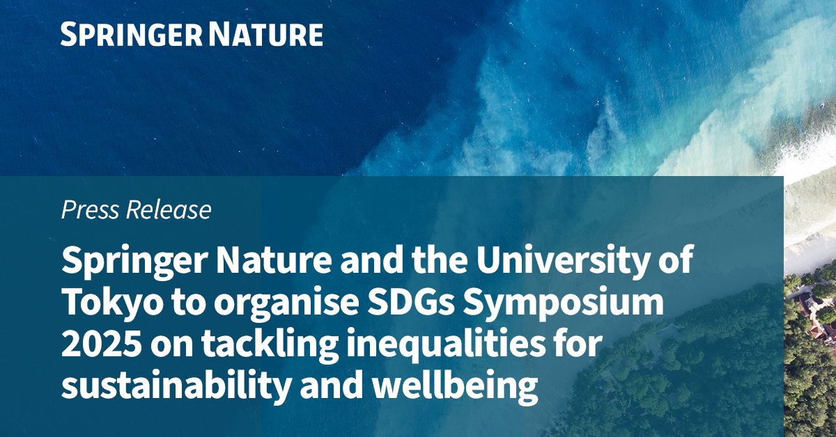 Springer Nature and <a href="/UTokyo_News_en/">UTokyo | 東京大学</a> will host the 2025 SDGs Symposium on February 8. Titled “Tackling Inequalities for Sustainability and Wellbeing”, it will bring together researchers from Japan and the broader community to explore critical intersections of inequality and SDGs.