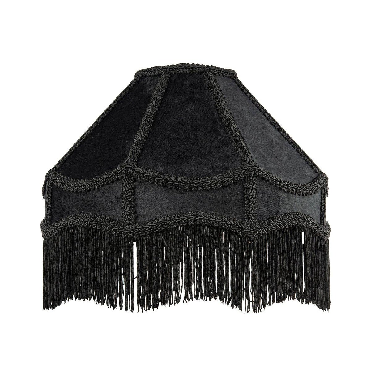 Traditional Victorian Empire Lamp Shade in Jet Black Velvet with Long Tassels
insidehouse.com/products/tradi…