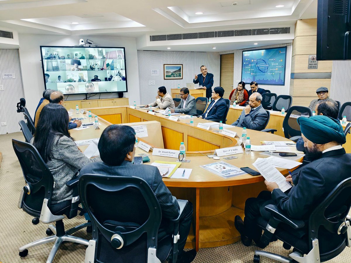 NICMeity's tweet photo. Shri IPS Sethi, Director General, NIC chaired a workshop on the implementation of NextGen eHospital and Annual Medical Examination for CAPFs, NSG &amp; AR, at NIC Hqrs., New Delhi.
#NICMeitY #DigitalIndia #Healthcare #DigitalSolutions #eHospital #DigitalTransformation https://t.co/h992SHsamC