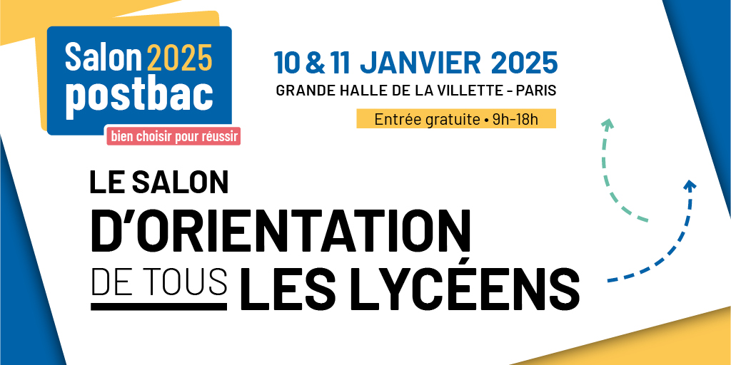 🎓 Salon Postbac 2025 : Découvrez les formations de l'IUT de Ville-d'Avray !
📅 Vendredi 10 et Samedi 11 janvier
 📍 Stand B4 - Grande Halle de la Villette, Paris
Retrouvez-nous au Village des IUT, venez poser vos questions et échanger sur votre futur parcours ! #Salonpostbac2025