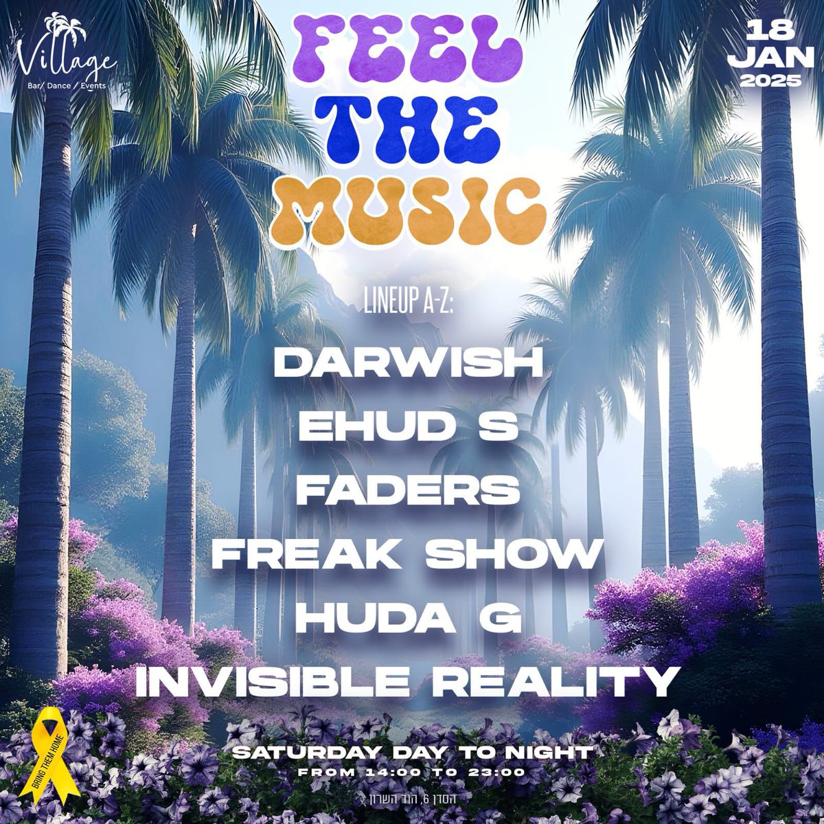 InvisibleRealit's tweet photo. Playing next Saturday 18/01/25 at one of our favorite productions @feelthemusicproduction with that massive line up ! See you at @village.hodash pressing play 18:00 .
For tickets and info >> @feelthemusicproduction ..
.
@ionomusic
.
#invisiblereality
#progressivepsytrance https://t.co/BEiV3TFEKB