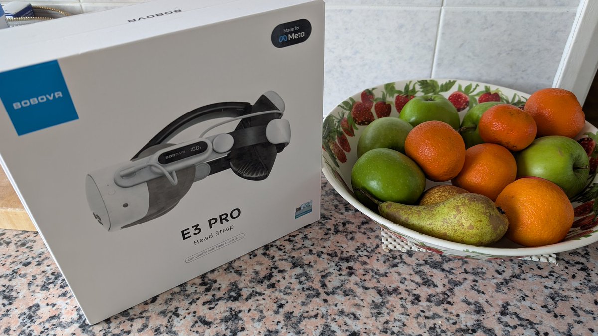 Thanks <a href="/bobovr_official/">BOBOVR</a> for sending over their latest headstrap, the E3 Pro for the Quest 3/3s! I think I'll be putting this on my 3s and having ever lasting batteries for both headsets thanks to their battery range and charging station! #vr #metaquest