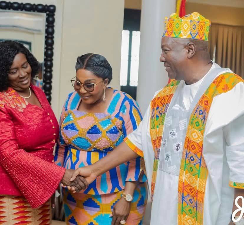 HonJoycelynT's tweet photo. Congratulations to H. E John Dramani Mahama and Vice President Prof. Naana Jane Opoku Agyemang for the historical pace set - Comeback President and first Female Vice President of Ghana. 
1/2 https://t.co/2Jedcauw6t