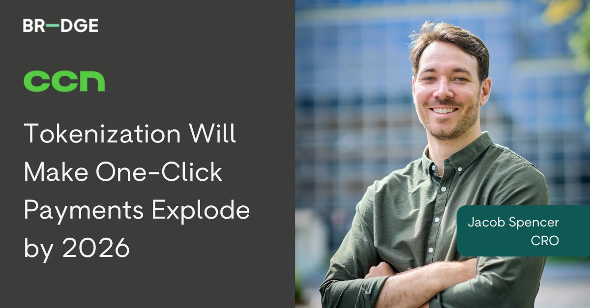 Tokenisation will make one-click payments explode by 2026! 💥 

Our Chief Revenue Officer, Jacob, shares with <a href="/CCNDotComNews/">CCN</a> how network tokenisation is revolutionising one-click payments.

Read the full article here &gt; hubs.ly/Q031hlkC0

#tokenisation #oneclickpayments