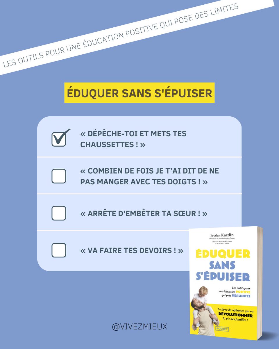 #VivezMieux⚡️J-8 avant la sortie en version Pocket du livre de référence qui a changé la vie de nombreuses familles !

📘 bit.ly/49HxwU3
#educationpositive #parentalite #education