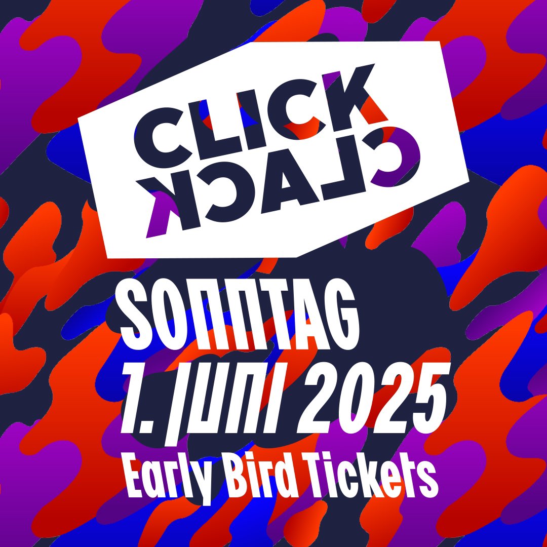 Citybeach Dresden (@citybeach_dd) on Twitter photo Happy New Year ✨
Die Click Clack Early Bird Tickets sind ab sofort bei <a href="/TixforGigs/">TixforGigs</a> erhältlich! Save the Date: 01.06.25 Happy New Year ✨
Die Click Clack Early Bird Tickets sind ab sofort bei <a href="/TixforGigs/">TixforGigs</a> erhältlich! Save the Date: 01.06.25