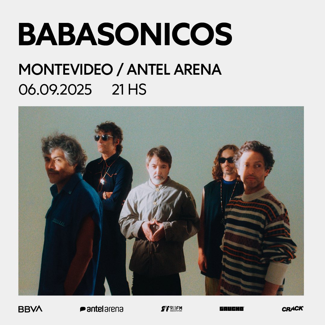 MONTEVIDEO
06.09.2025
ANTEL ARENA

Tickets disponibles en:
antelarena.com.uy/events/detail/…