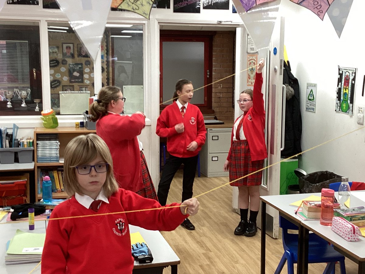 This afternoon we in science we are learning about and demonstrating how light travels in straight lines. #acpsscience