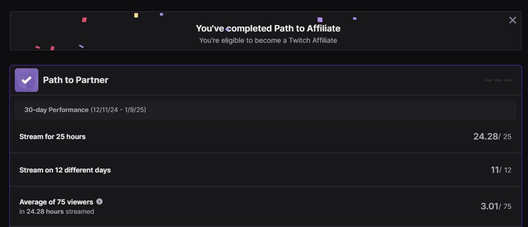 HOLY SHIT WE REACHED AFFILIATE?? TYSM YOU GUYS ARE LEGENDSS <33