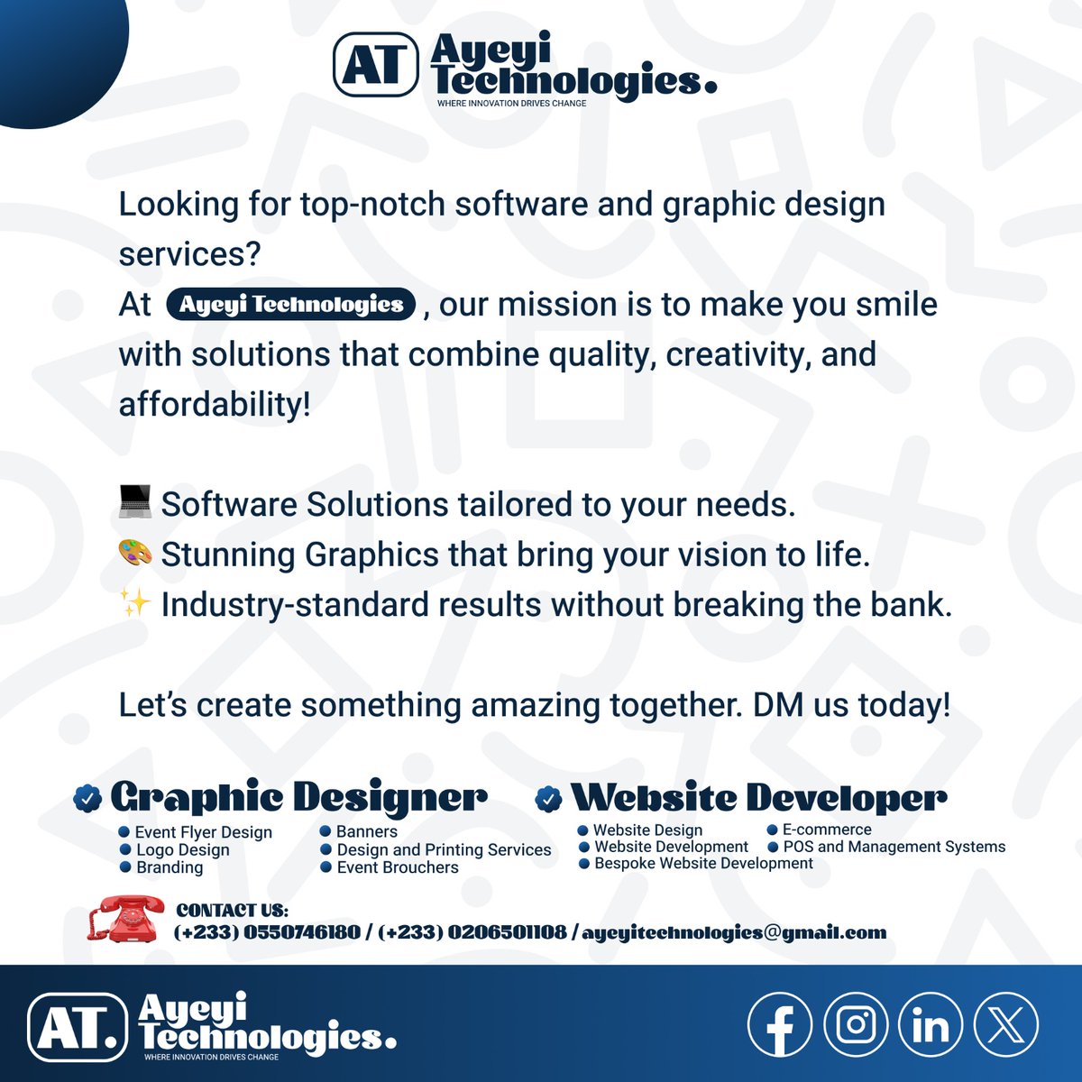 codeflix365's tweet image. Hi all, if you are in need of the services of a web developer or graphic designer for a project kindly have a look at this us. #webdevexperts #managementsystems #GraphicDesign #ecommerce #pos