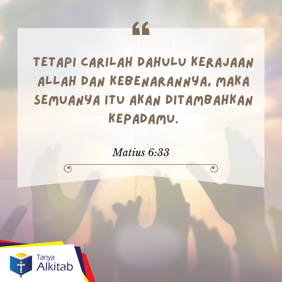 Kebanyakan dari kita berfokus pada hal yang salah. Mari kita berfokus kepada sumber dari semua yang kita perlukan. Jika kita memiliki Yesus Kristus, kita sudah memiliki segala yang kita butuhkan.