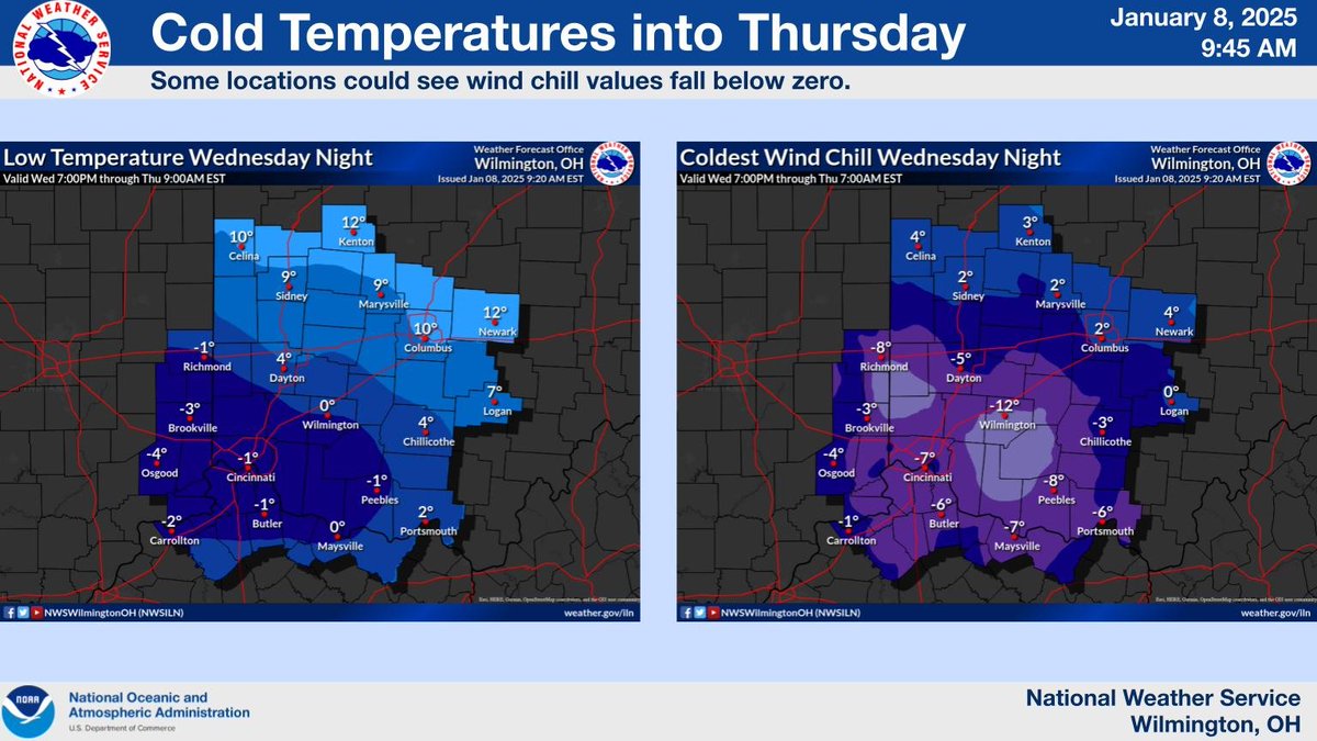 Temperatures will remain well below normal through Thursday. Some subzero readings will be possible tonight. A low pressure system will bring accumulating snow of 1 to 3 inches Friday into Friday night.