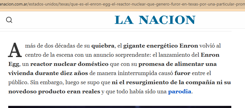 ¿¡<a href="/infobae/">infobae</a> desinformando😱!? No me lo esperaba😉😉 Lo más curioso es que hubieran podido investigar bien, pues La Nación, sacó su nota hace 21 horas, Infobae hace 17. 
infobae.com/tecno/2025/01/…