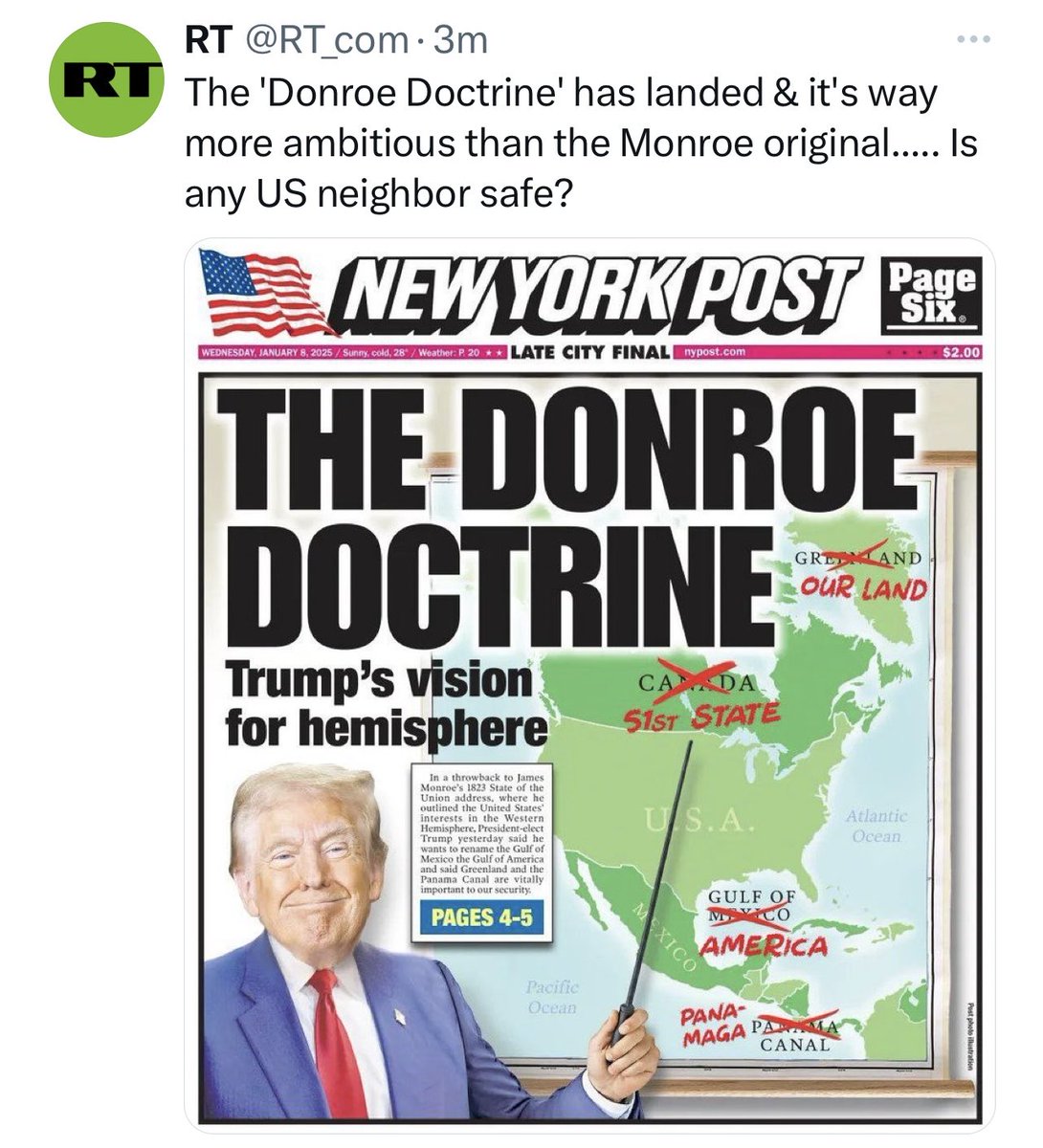 Russia is enjoying this, since it justifies Putin’s imperialistic expansionism.