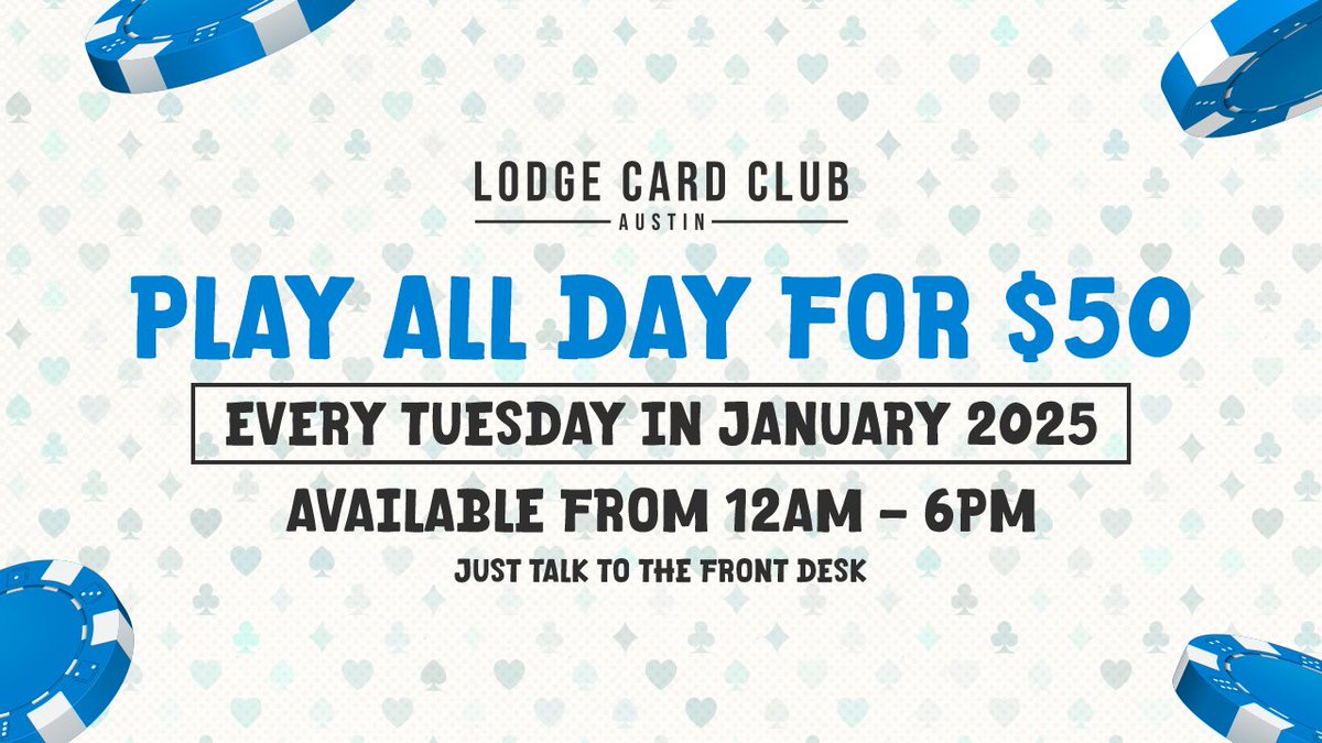 Lodge Card Club Austin tweet media