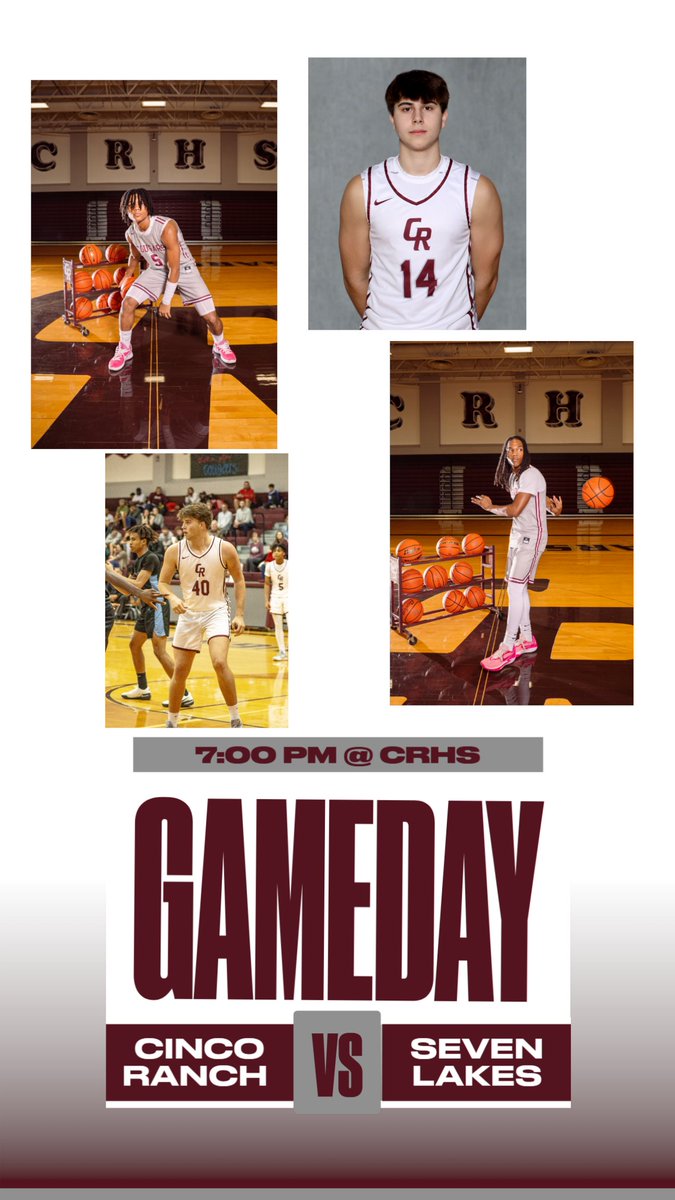 HOME GAME ALERT!!!   

Wear your Maroon and come enjoy a great evening of Hoops #cpoe   

Varsity tips off tonight at 7pm   

Junior Varsity - 5:30pm 
Sophomore - 5:30pm 
9A - 4:00pm 
9B - 4:00pm

<a href="/Princeton_bynum/">Princeton Jones-Bynum</a>