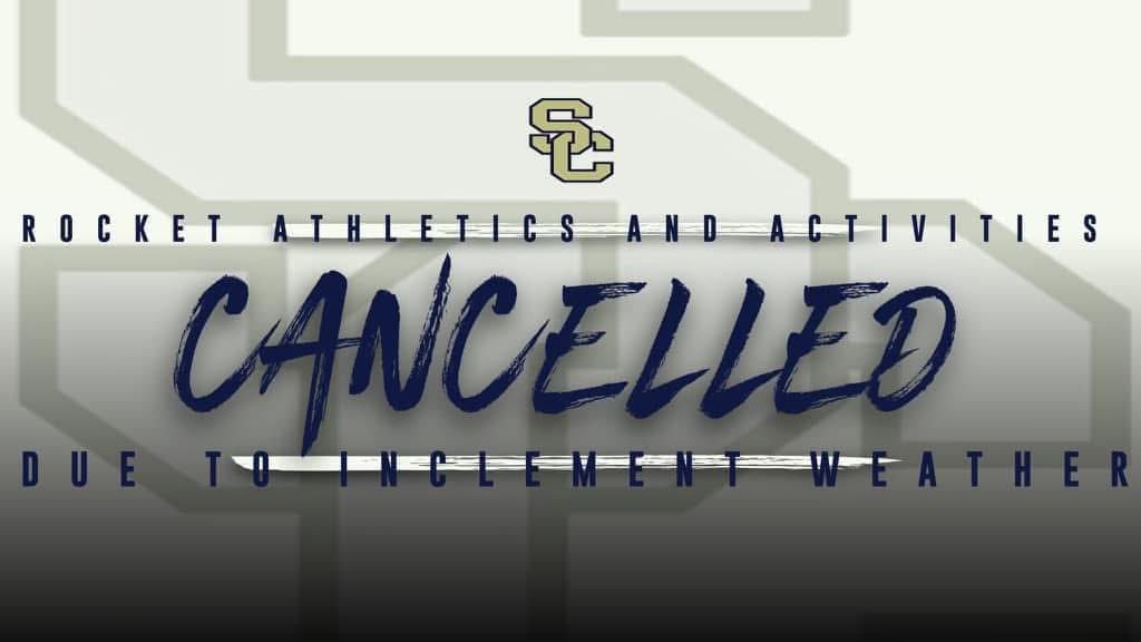 As we continue to keep safety of all as our top priority, today’s activities/events/practices have been cancelled! We hope our Rockets are staying warm and getting NTI work completed! 

Stay Safe Rockets! 

<a href="/SCPS_Activities/">SCPS_Activities</a>