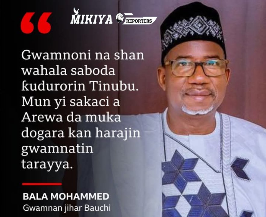 ifrhausa's tweet photo. Gwamna Bala Mohammed ya bayyana haka ne lokacin da ya karɓi baƙuncin Sheikh Sani Yahaya Jingir, malamin addinin musulunci a Najeriya.

Ana kallon Sheikh Jingir a matsayin wanda ya taka muhimmiyar rawa wajen nema wa Bola Tinubu goyon baya gabanin zaɓen shugaban Najeriya na 2023. https://t.co/Vou3O8JtJt